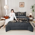 thumbnail image 4 of Feelyou Wildlife Wolf Boy Twin Comforter Sets, Rustic Farmhouse Bedding Set, 2 Pieces, 4 of 8