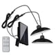 thumbnail image 1 of Lámpara solar con control remoto, iluminación alimentada por energía solar, luces de pared, luces de patio, luces LED para exteriores, luces de calle, luces de cabeza simples y dobles, 1 of 4