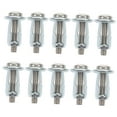 thumbnail image 6 of Pawsdot 10Pcs Plated Silver Hollow Wall Anchor for Fixing Metal Doors with Spiral Thread Corrosion Resistant, 6 of 7