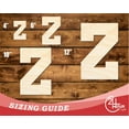 thumbnail image 3 of Unfinished Wood Varsity Team Font - Z Shape | DIY Craft Cutout 16" / 3/4", 3 of 3