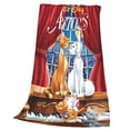 thumbnail image 3 of Manta suave de Los Aristogatos para sofá, manta de franela extra suave, manta de aire acondicionado para siestas, regalos para mujeres, 3 of 8