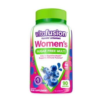 Vitafusion Women's Sugar Free Gummy Multi, Delicious Blueberry Flavor Multis for Women 90ct