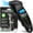 Black/Green, variant on Rhino USA Digital Tire Pressure Gauge 150 PSI, 4 Ranges, Ergonomic Design w/Lighted Nozzle & LCD Backlit Display