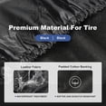 thumbnail image 2 of Housse de Pneu à Double Axe pour Camion SUV Remorque Véhicule Récréatif RV - Protecteur de Roue Robuste Ajustement Universel Diamètre de Pneu 26 Pouces - 28.75 Pouces - 2 Packs - Noir, 2 of 8