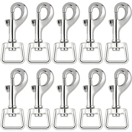 

20Pc Snap Hooks for Dog Leash Collar Linking Heavy Duty Swivel Clasp Eye Bolt Buckle Trigger Clip for Spring Pet Buckle