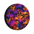 thumbnail image 1 of Fotbe Skull Funda de Llanta de Repuesto con Estampado, Engrosada, Ajuste Universal para Jeep, Remolque, RV, SUV, Camión-14 inch, 1 of 6