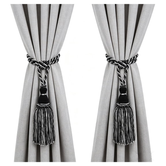 madengdeng Curtain Tiebacks Tassel Drapery Tie-Backs Rope Handmade Holdbacks Home Office Hotel Decorative.