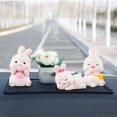 thumbnail image 6 of Gift Car Decoration Garden Decor Figurines Statue Ornament Resin Bunny Ornaments Sculpture Rabbit Sculpture C, 6 of 8