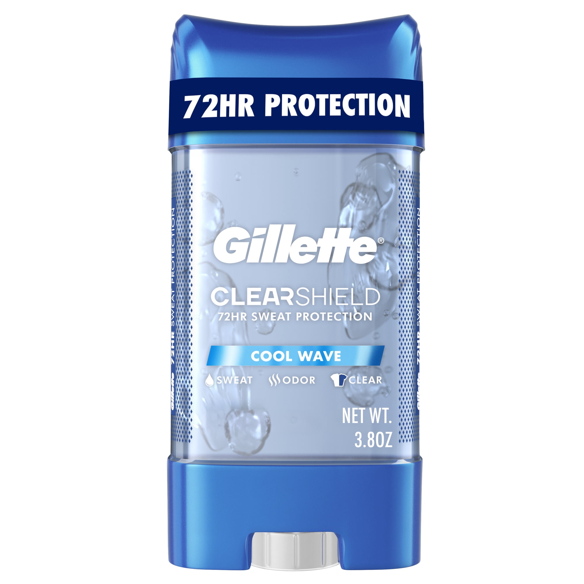 Gillette Antiperspirant and Deodorant for Men, Clear Gel Cool Wave Scent, 3.8 oz