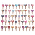 thumbnail image 1 of 50 Uds Tarjetas Fotográficas DQrwqpou Clavija DIY Amor Corazón Mezcla Color 3,5 cm Mini, 1 of 5