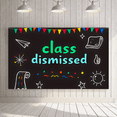 thumbnail image 5 of Chalkboard Style Class Dismissed Banner Party Decorations Background Backdrop for School Events Graduation Parties Photo Props Classroom Celebrations, 5 of 7