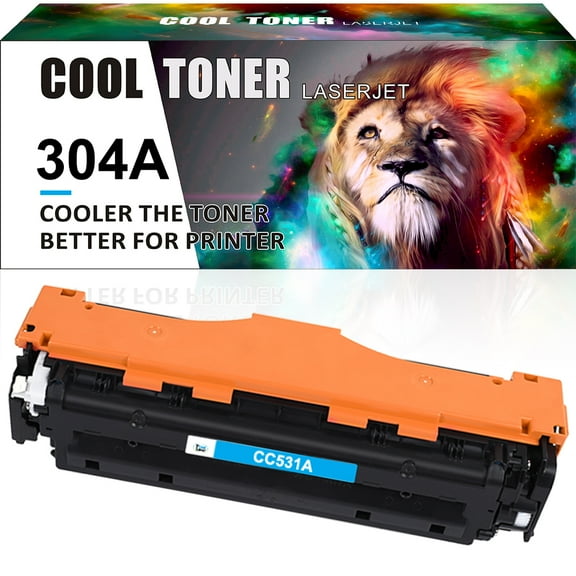 Ink realm Compatible Toner Cartridge for HP 304A CC531A Used for Color Laserjet CM2320nf CM2320n CM2320fxi CM2320 CP2025 CP2025dn CP2025n Printer Ink Cyan, 1-Pack