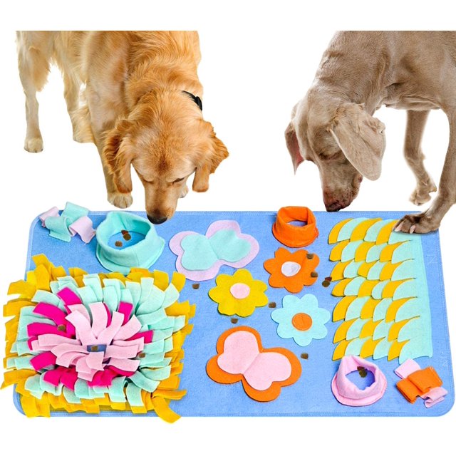 Juguetes para perros, estera para olfatear, juguetes para perros, estera de alimentación, estera con almohadilla de ejercicio con olor para perros y gatos BRI Rojo Verde