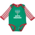 thumbnail image 3 of Inktastic Happy Hanukkah Menorah Boys or Girls Long Sleeve Baby Bodysuit, 3 of 5