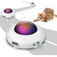 thumbnail image 1 of Interactive Cat Toy for Indoor Cats with Rotating Feather, UFO Interactive Electronic Cat Toy(Smart Mode, Low Noise, Auto Shut-Off, Random Moving Feather, USB Charging) Automatic Cat Toys, 1 of 7