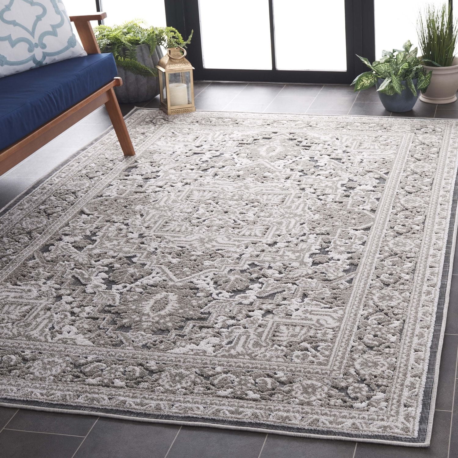 SAFAVIEH Cabana Joshua Medallion Indoor/Outdoor Area Rug