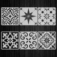 thumbnail image 1 of Juego de plantillas para suelo, 6 piezas, plástico PET QCSZAO, 30 x 30 cm, 1 of 8