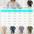 thumbnail image 3 of Robe for Women Ribbed Knit Bathrobe Stretchy Lounge Robe with Pockets Cozy Sleepwear Loungewear Lightweight Kimono Robe for Women, 3 of 5