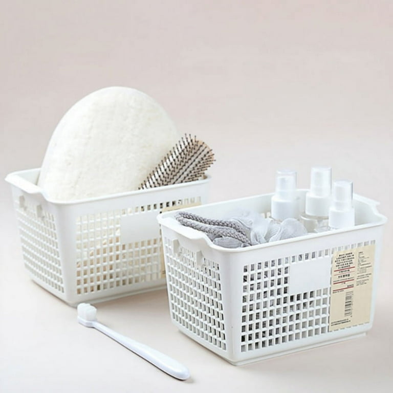 Flexible Storage Basket with Handles Portable Desktop Sundries