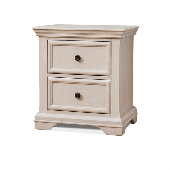 Sorelle Furniture Portofino Table de Nuit en Bois pour Bébé, Ivoire Brossé