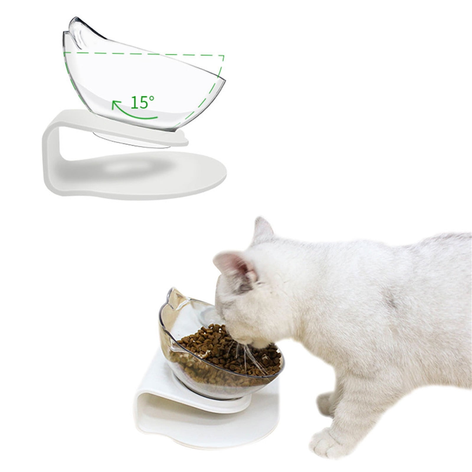 3 Set of Pet Dog Slow Feed Tilt 15° Spine Bowl Drinking Protection Stomach Bowl