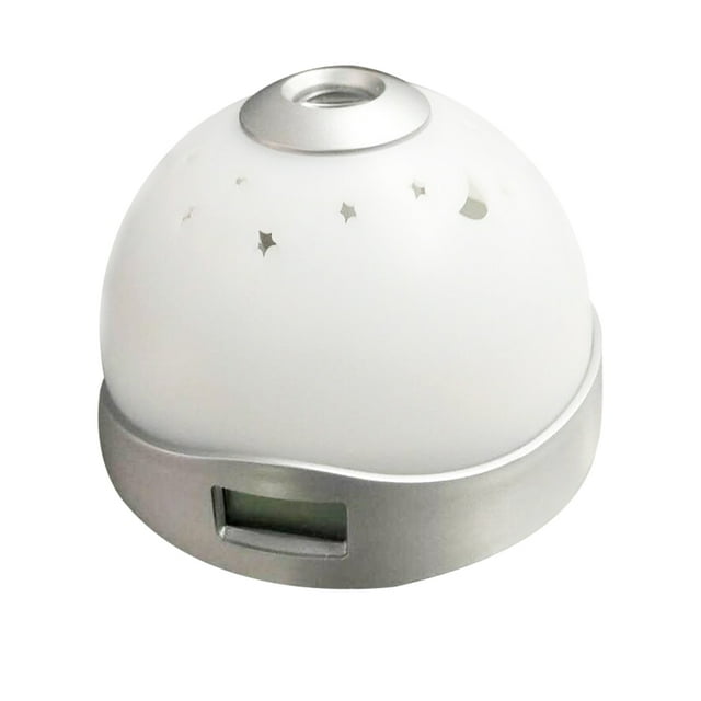 Reloj despertador con proyección LED, luz nocturna portátil digital de 7 colores para dormitorios y escritorios de oficina.