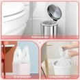 thumbnail image 6 of Small Bin Bags 10l Waste Paper Bin Liners Bathroom Trash Bags White Clear Pedal Rubbish Bags For Toilet,Bedroom,Office, 90 Counts, 6 of 6