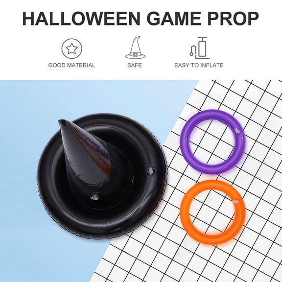 COMPUKAS Inflatable Hat Game Set for Family Fun and Holiday Party Entertainment