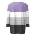 thumbnail image 5 of Shirt for Women's Fashion Casual V Neck 3/4 Sleeve Loose Printed T-Shirt Ladies Top, 5 of 6
