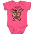 thumbnail image 3 of Inktastic Our 1st Mother's Day Together Cute Mom and Baby Sloth Boys or Girls Baby Bodysuit, 3 of 5