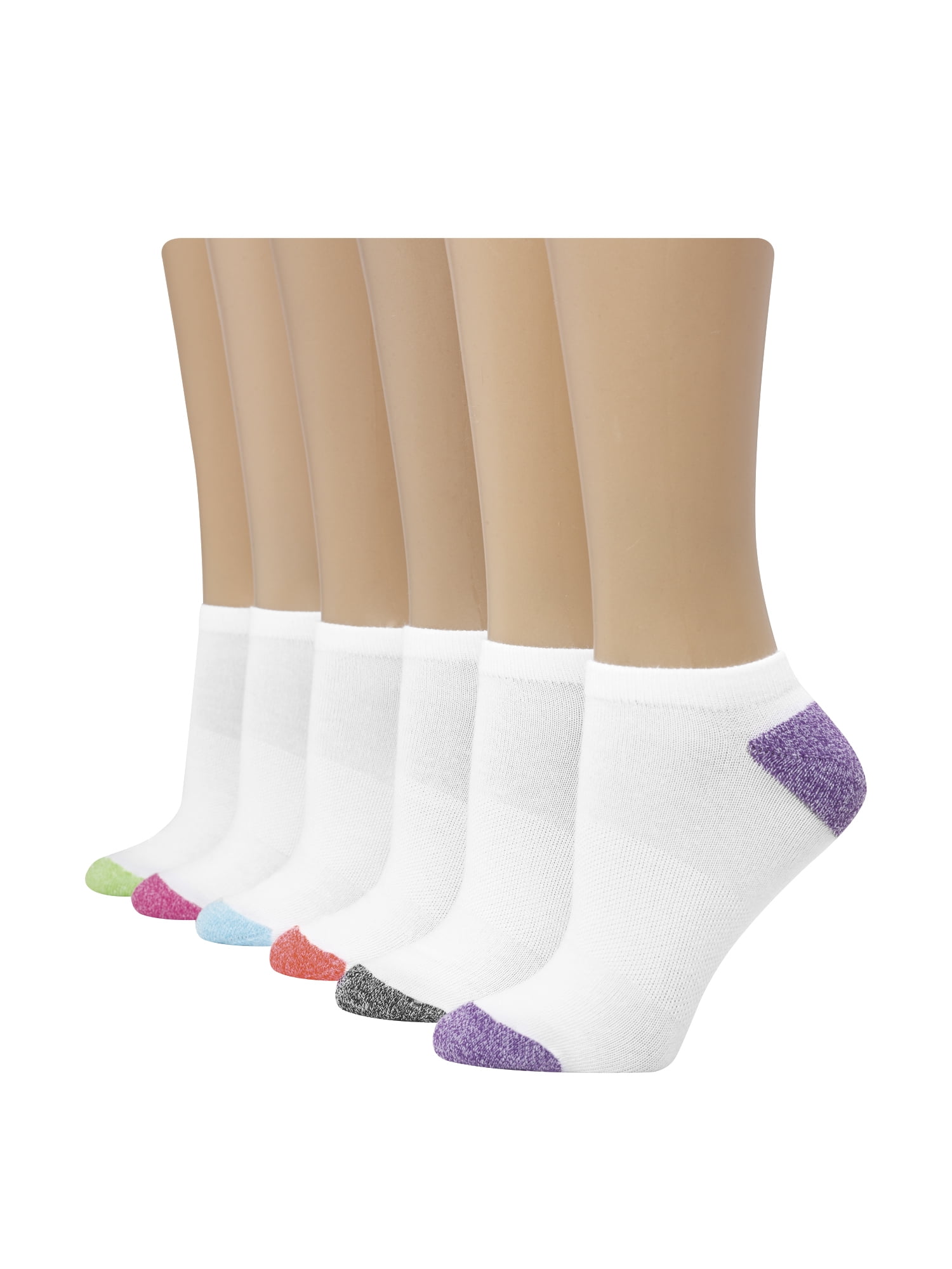 Hanes Women's Cool Comfort No Show Socks, 6 Pack