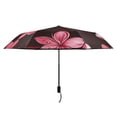 thumbnail image 2 of ALAZA Tropical Flowers-t7 UPF 50+ Compact Folding Umbrella for Rain Travel Umbrella Packable, 2 of 8