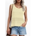 thumbnail image 5 of PRETTYGARDEN Womens Crochet Tank Tops Summer Spring Boho Sleeveless Cute Knit Sweater Vest Trendy Beach Vacation Clothes, 5 of 11