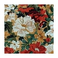 thumbnail image 4 of HAOXIT French Country Garden Fabric Tablecloth - Style Earth Tone Floral Print Easy Care Fabric Tablecloth white, 4 of 8