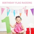 thumbnail image 3 of SHOWERORO Guirnalda Rosa Para En Fiesta De Cumpleaños Con Bordado Y Lazo, 3 of 8