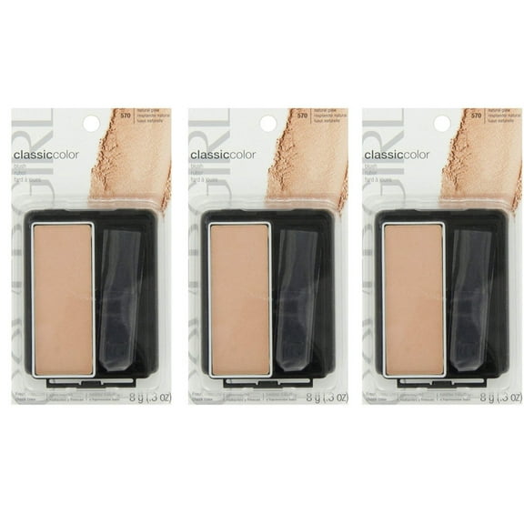 CoverGirl Classic Color Blush, Natural Glow 570, 0.3 oz (3 pack) (Bundle)