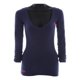 thumbnail image 4 of Playera Para Mujer K-SWISS Cuello V Manga Larga Azul Talla Ch, 4 of 4