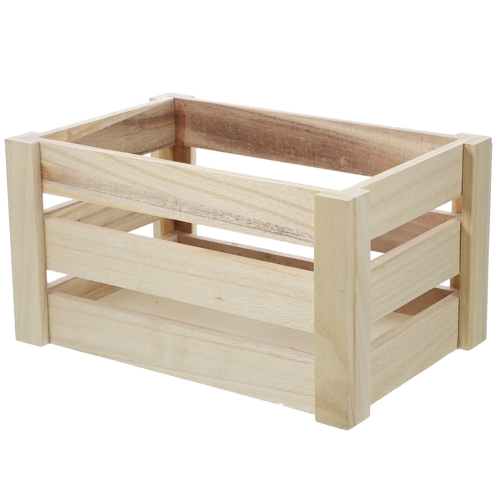 IBASETOY Desk Organisation Desktop Storage Box Bamboo for Cafe Shop 1Pcs
