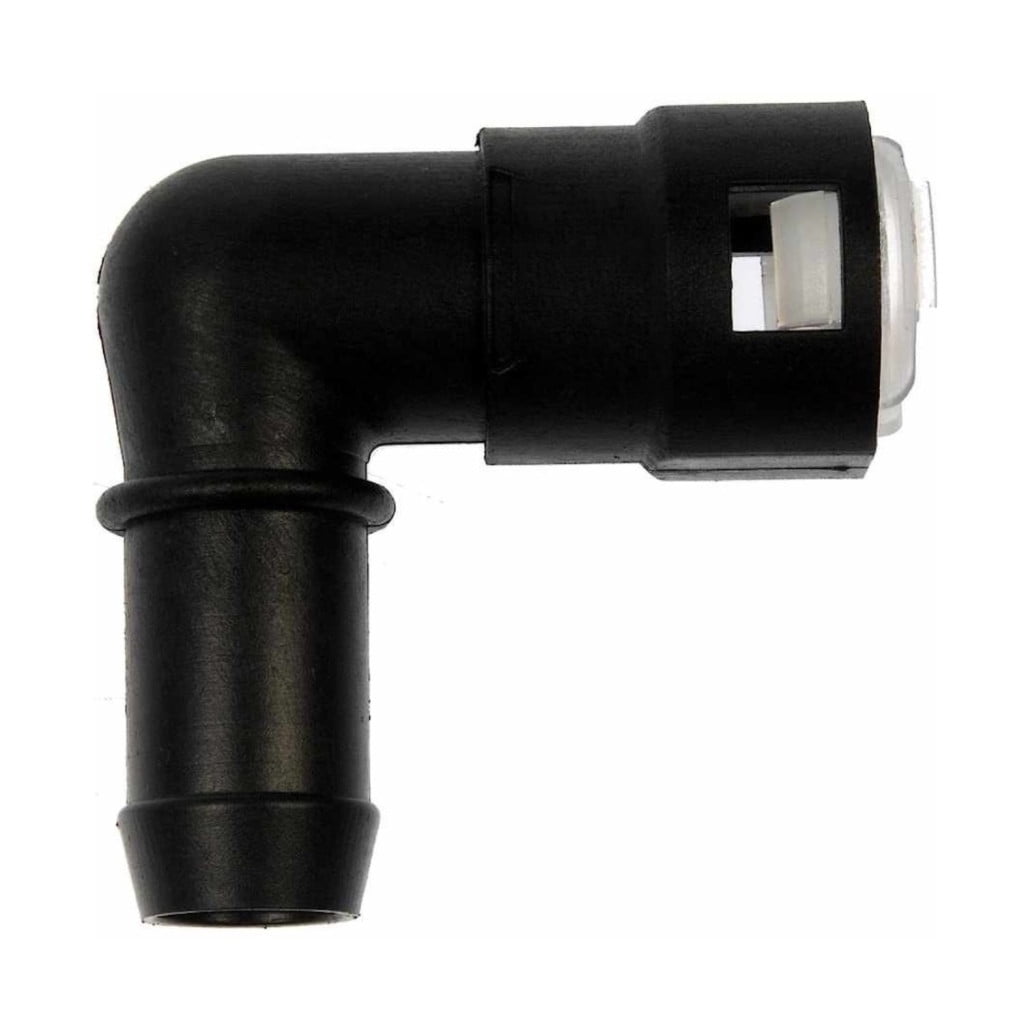 KarParts360 For Ford F-450/F-550 Super Duty 2011 12 13 14 15 2016 Hose Connector | Plastic | Quick Disconnect End 1 | Hose Barb End 2 Type | 90 degrees Fitting Angle | Quick Connect System