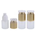 thumbnail image 1 of Botella Vacía de Champú de Loción de Bomba Recargable de de 3 Piezas para Viajes de 20 Ml Casquillo de oro, 1 of 6