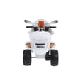thumbnail image 4 of PINGÜE® Motocicleta Eléctrica tipo Triciclo para Niños | Estilo Patrulla Policía | Batería 6V, Avance/Atrás, Ruedas Traseras Motorizadas | Seguro y Divertido | ATV/Todo Terreno |, 4 of 11