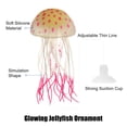 thumbnail image 3 of Unique Bargains Aquarium Jellyfish Glow Decor Fish Tank Fluorescent Jellyfish Ornaments Pink 2.2"x4.5" with Suction Cup, 3 of 6