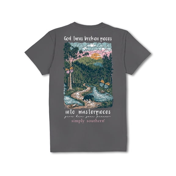 Simply Southern Masterpieces Washed Coal T-Shirt