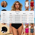 thumbnail image 4 of Womens Summer One-Piece Swimsuit Solid Color Adjustable Suspenders Backless Swim Sear Wine∣S-2XL, 4 of 9