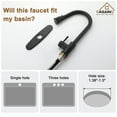 thumbnail image 2 of CASAINC Single-Handle High Arc Kitchen Sink Faucet with Pull Down Sprayer in Matte Black, 2 of 4