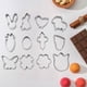 thumbnail image 5 of Meuva - Juego de 12 moldes cortadores de acero inoxidable con formas de Pascua, moldes para galletas, sellos, utensilios de cocina para hornear, moldes para sándwiches para niños, círculos de acero, 5 of 8