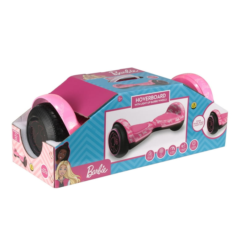 Barbie Hoverboard with Light Up Wheels Pink
