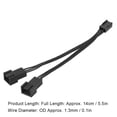 thumbnail image 1 of Y-Type Extension Cable 5pcs Extension Cable OD 1.3mm Outer Diameter 1007 26AWG for Motherboard Fan 3-Pin, 1 of 7