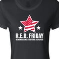 thumbnail image 4 of Inktastic Red Friday Remembering Everyone Deployed with Red American Flag Women's T-Shirt, 4 of 5
