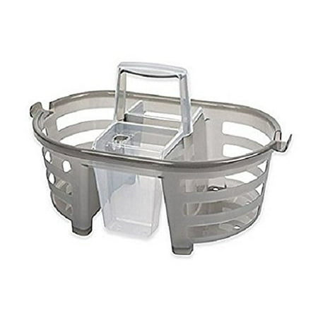 2-in-1 Shower Caddy in Charcoal, Perfect for any college student or apartment roommate, the convenient 2-in-1 Shower Caddy makes getting clean a.., By (Best Shower Caddy For College Students)